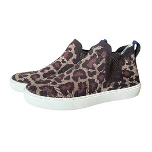 Rothy’s Wildcat Cheetah Animal Print Chelsea Boots Women’s Size 7